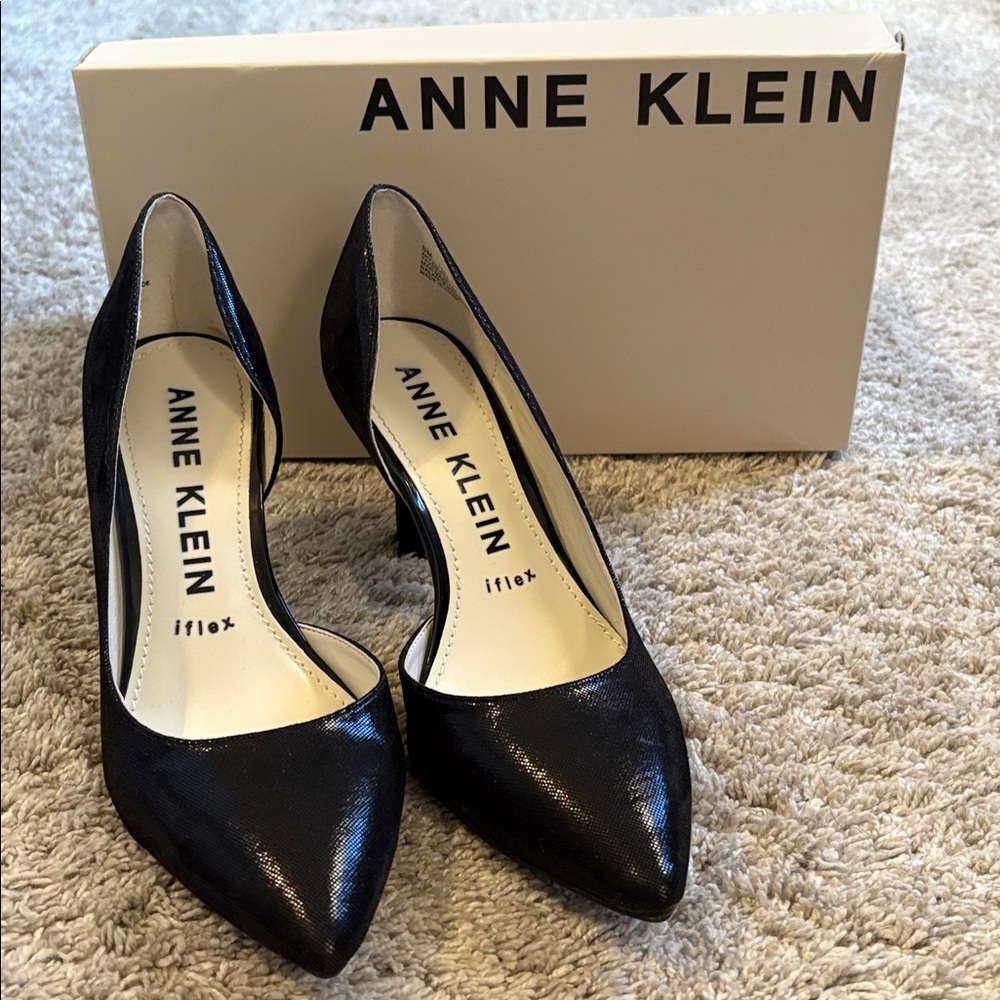 Anne Klein Glossy Black Heels